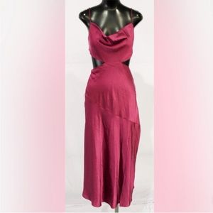 Saint + Secrets midi satin dress SALE